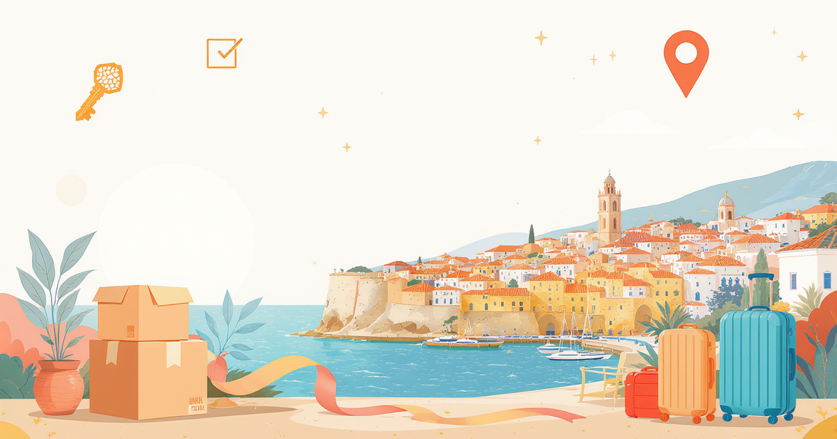 Moving to Valencia Checklist — Before, During and After Arrival visual guide illustration